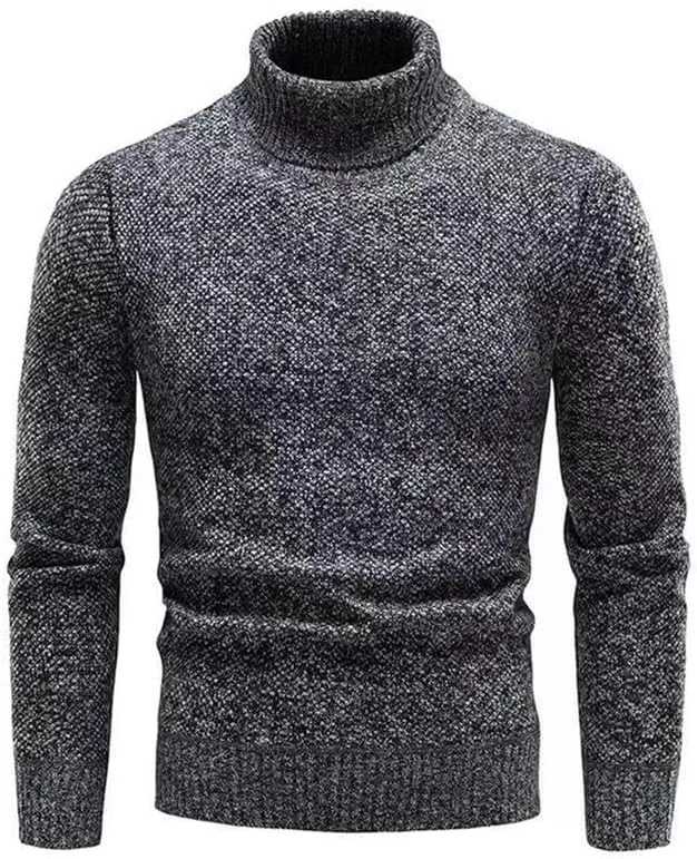 

Мужской свитер KISSQIQI Slim Fit с воротником-стойкой