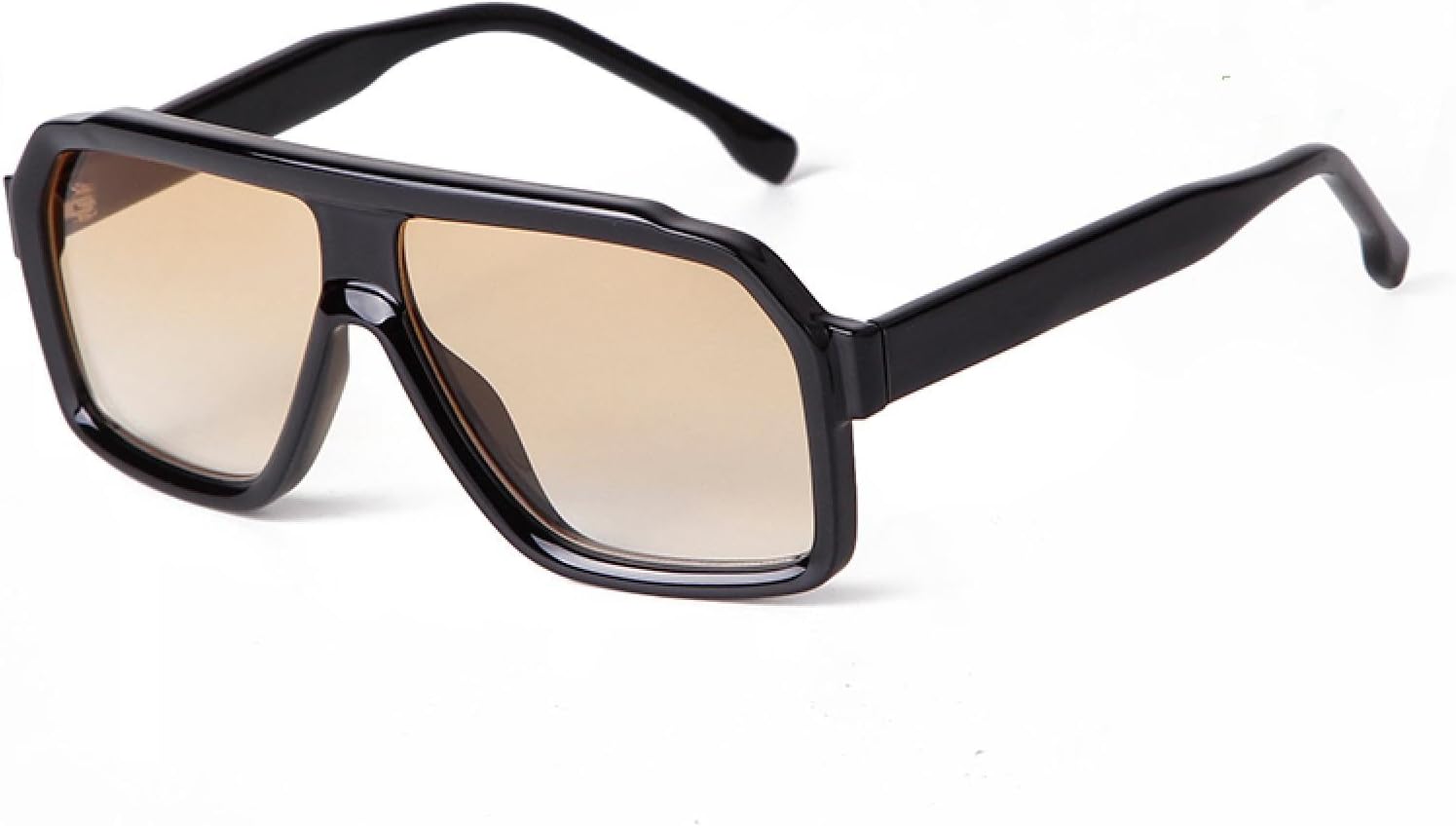 

Ретро большие солнцезащитные очки для женщин с защитой от УФ-излучения UV400, плоская верхняя часть, черные, винтажные очки-пилот с квадратным градиентом, солнцезащитные очки для женщин и мужчин WNCKSQ, C4