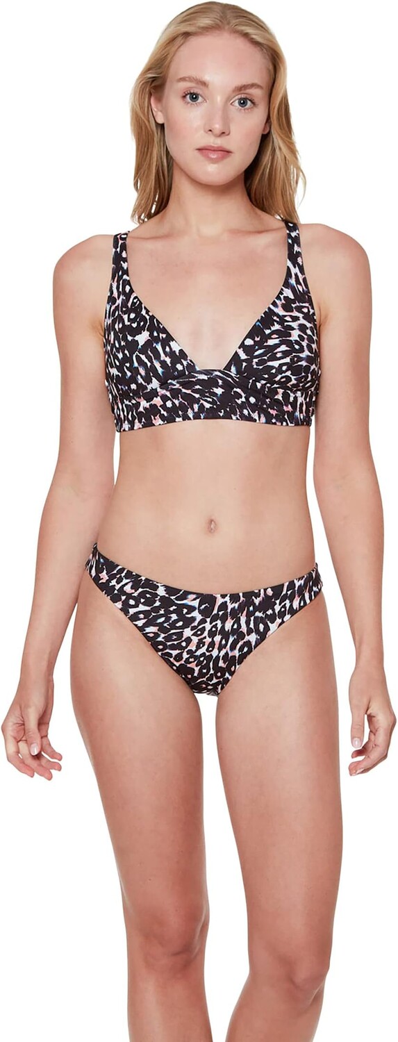 

Купальник Sanctuary Stay Cool Leopard Cinch Back Hipster, разноцветный