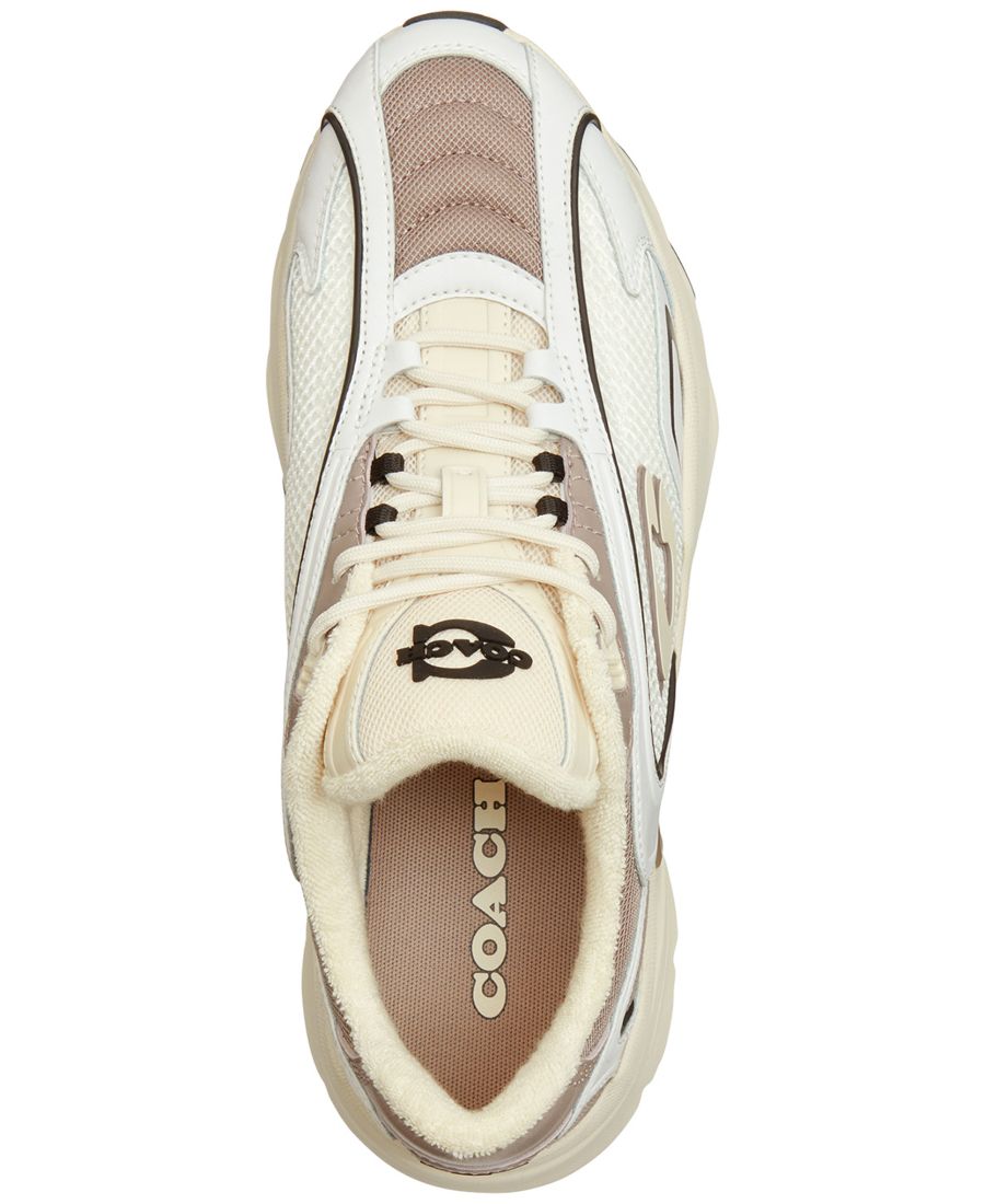 Мужские кроссовки Bolt Runner на шнуровке COACH, Ivory — фото 4