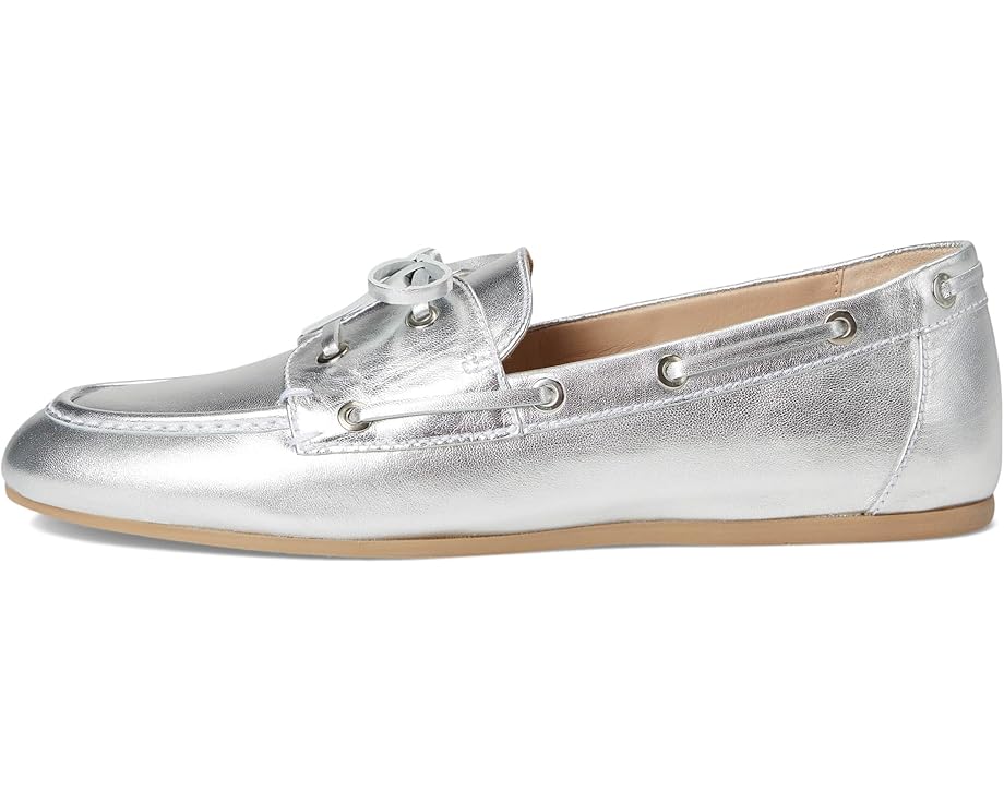 Балетки Stuart Weitzman Tinsley Moccasin, серебряный — фото 4