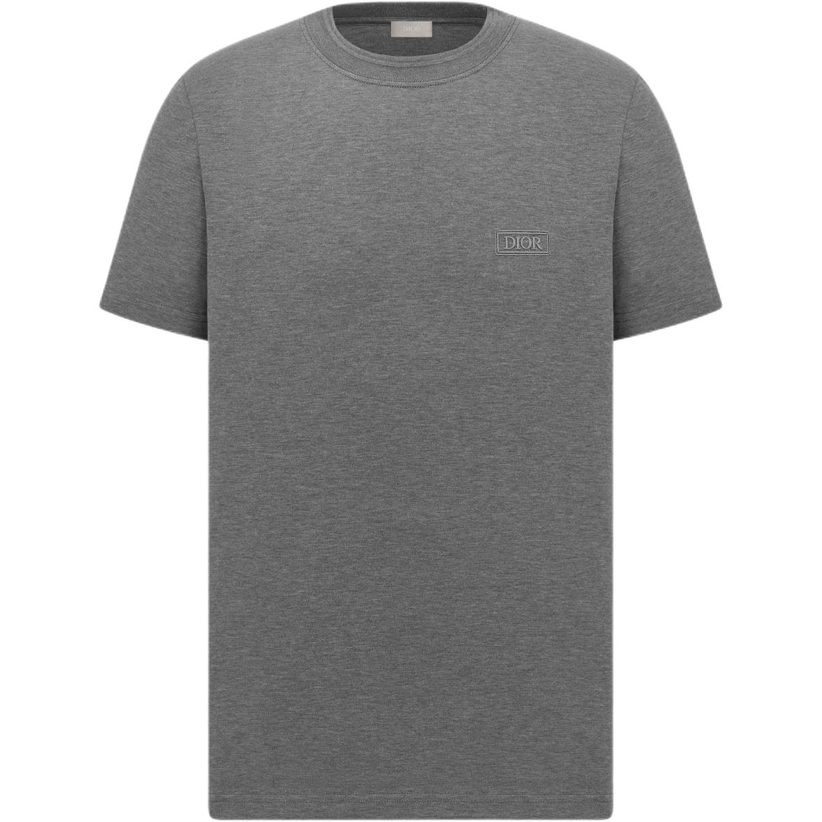 

Dior Мужская серая футболка Icon с круглым вырезом, Серый, Dior Мужская серая футболка Icon с круглым вырезом