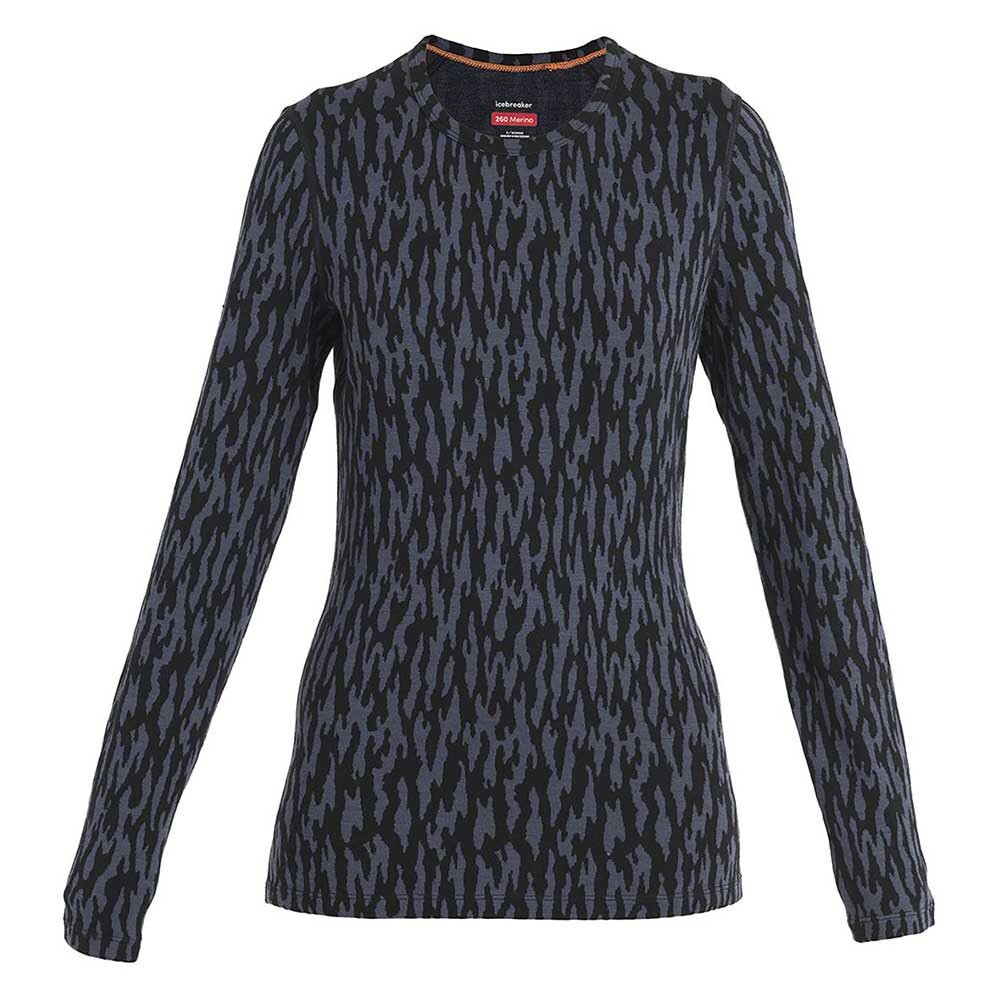 

Базовый слой Icebreaker 260 Vertex Crewe Macro Forms Merino Long, серый