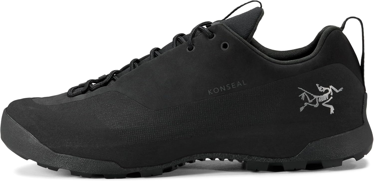 

Мужские кроссовки Arc'teryx Konseal - прочная обувь для походов с поддержкой свода стопы, мужская обувь для боулдернга, горных походов и скалолазания, черный
