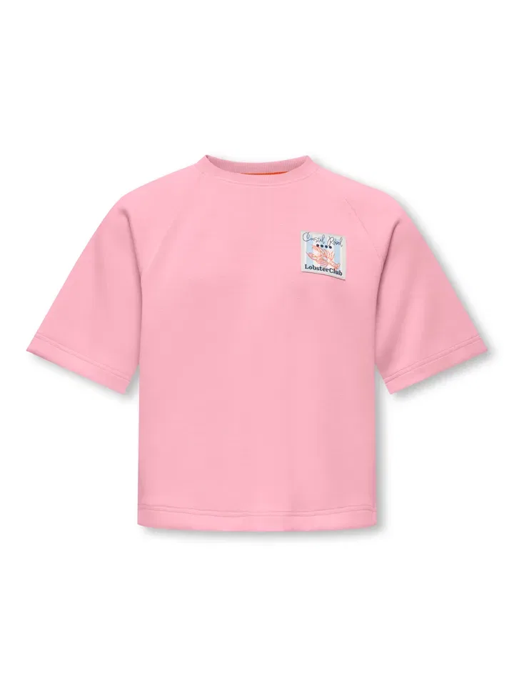 Футболка с аппликацией KIDS ONLY, розовый