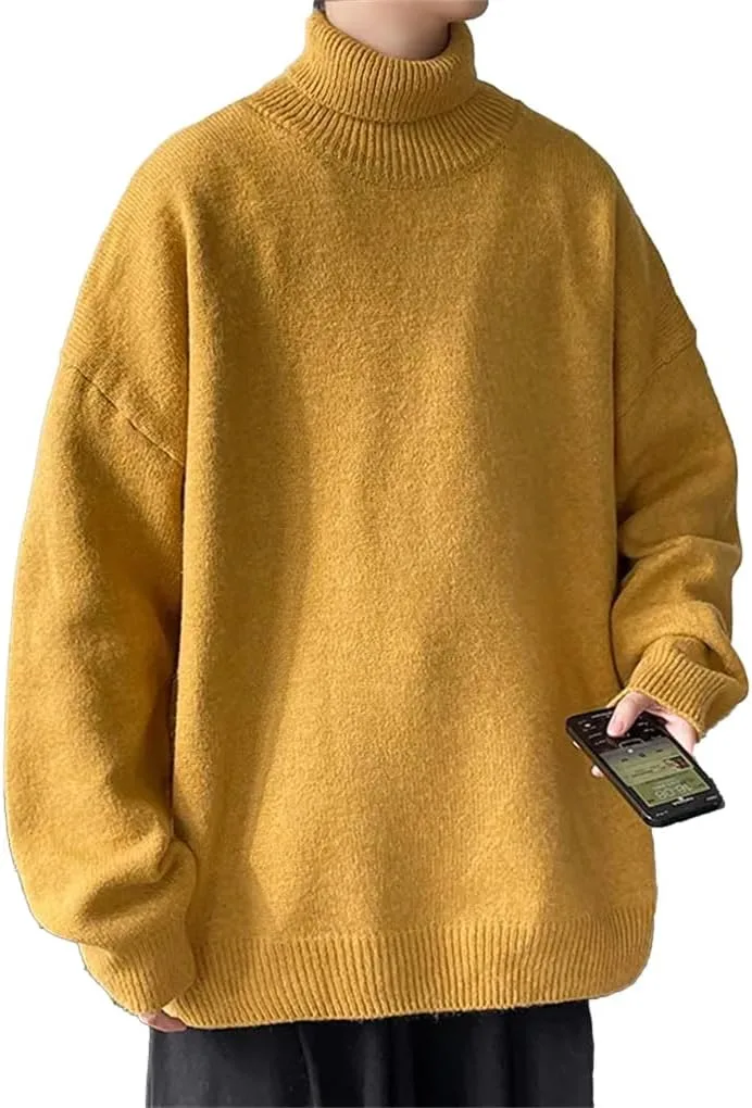 

Мужской водолазка теплый вязаный пуловер