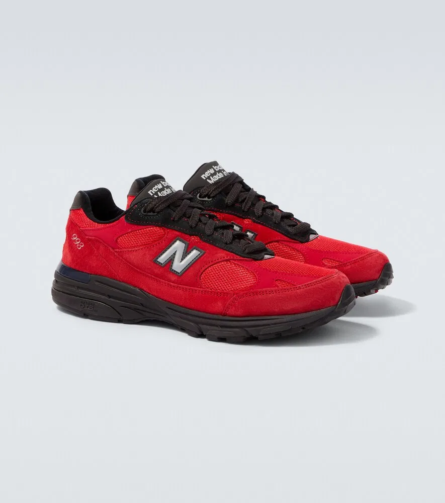 Сделано в США 993 кроссовки с замшевой отделкой New Balance, красный