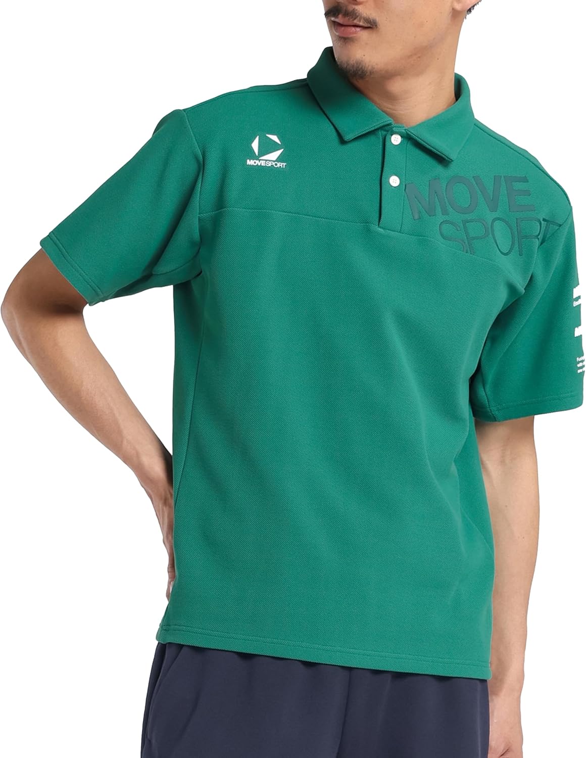 

Мужская поло-рубашка Move Sports с коротким рукавом и солнцезащитным кремом, охлаждающая функция, защита от УФ-излучения, для бега и тренировок Movesport