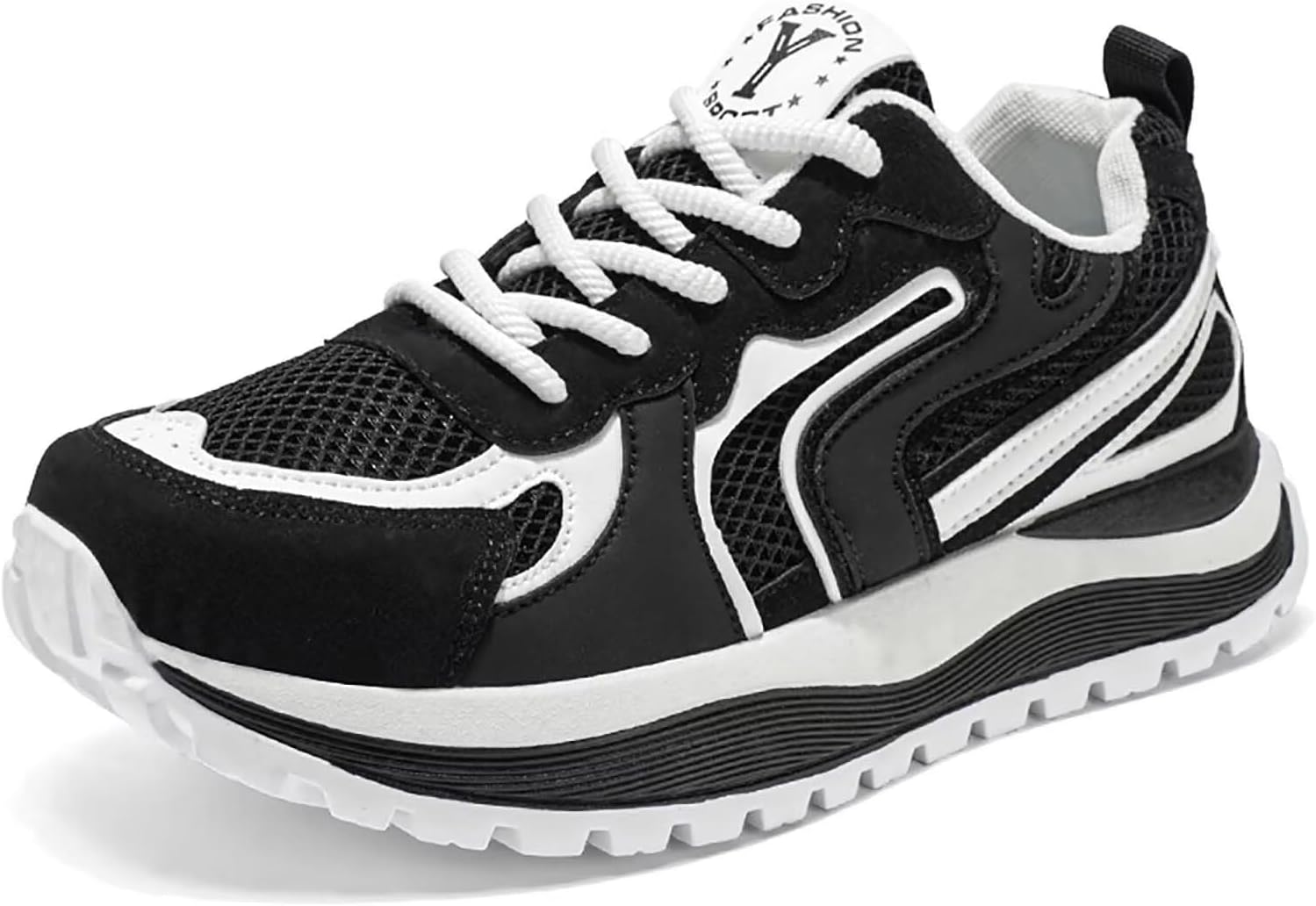 

Мужские дышащие кроссовки TERBOFIN с сеткой для прогулок и повседневной носки, черный