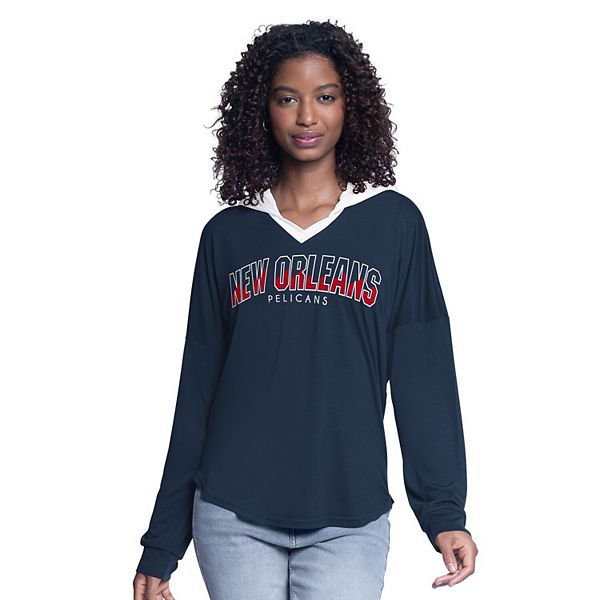 

Женский худи с длинным рукавом oversize New Orleans Pelicans Bench Player в темно-синем цвете G-Iii 4Her By Carl Banks