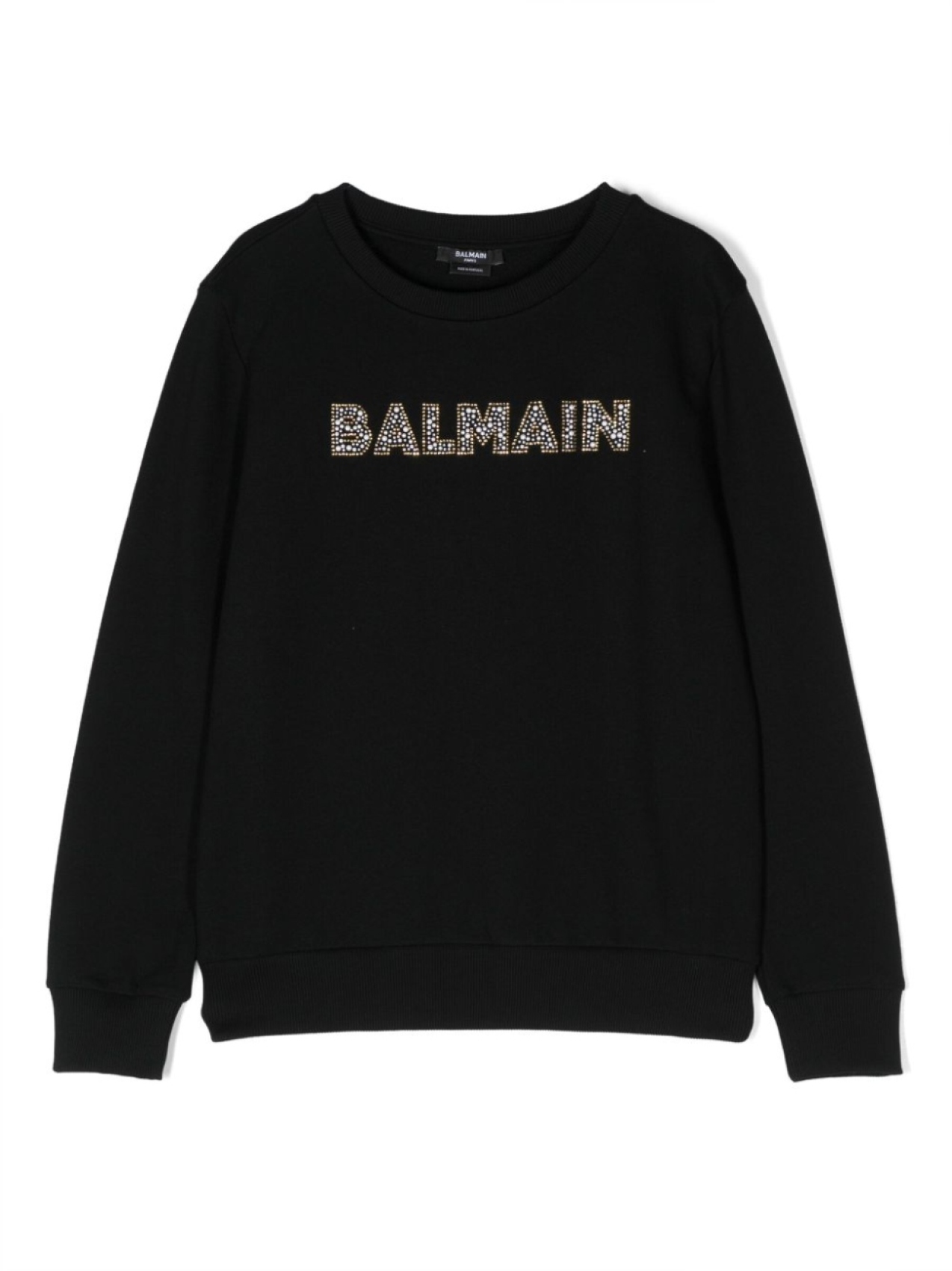 

Balmain Kids толстовка с круглым вырезом, черный