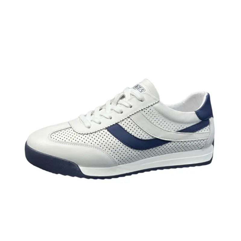 

ZUOSAISI Дышащие низкие повседневные кроссовки мужские бело-голубые, цвет White Blue