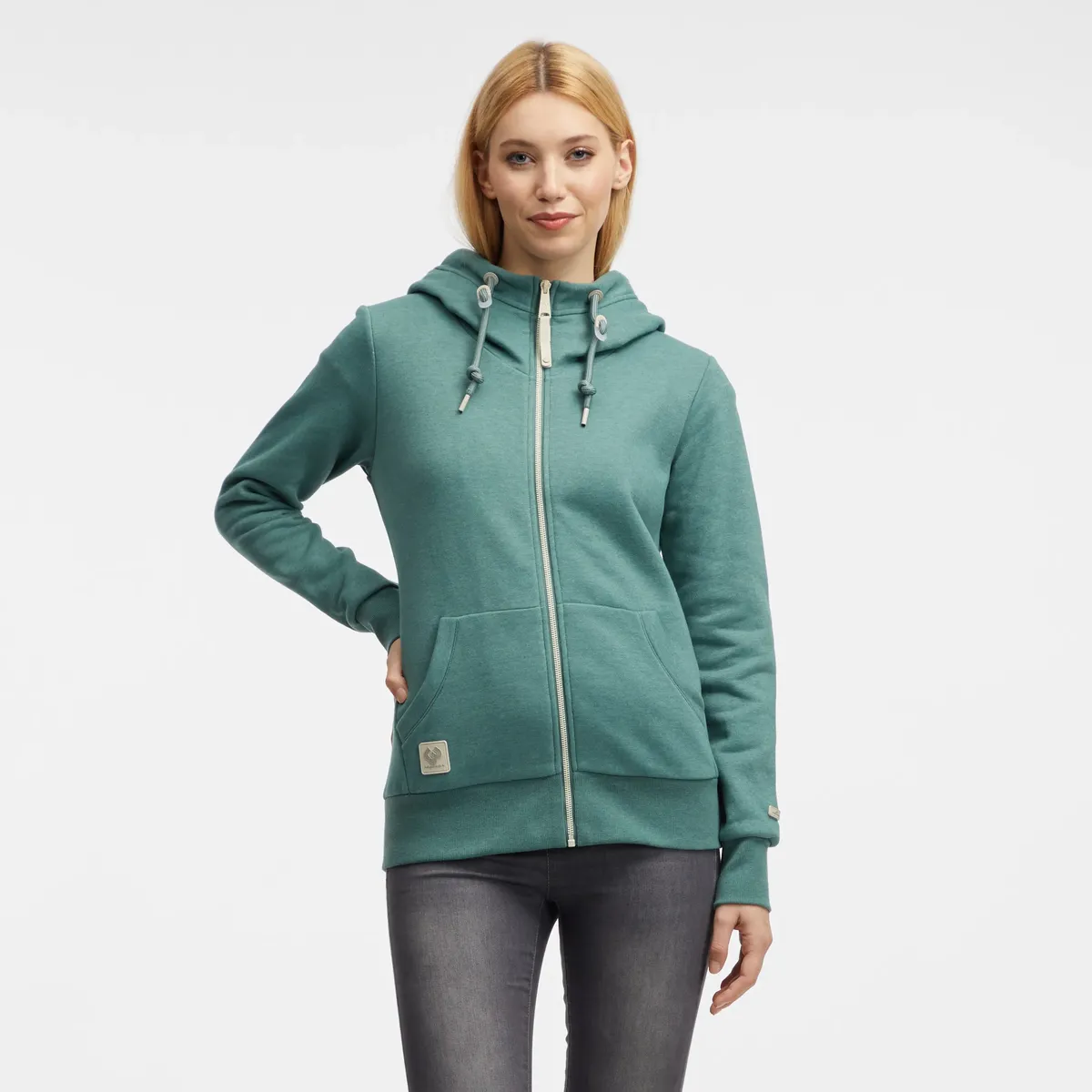 

Толстовка с капюшоном в стиле Ragwear "NESKA ZIP COMFY CORE", ткань для толстовки с мягкой начесом на изнанке, зеленый