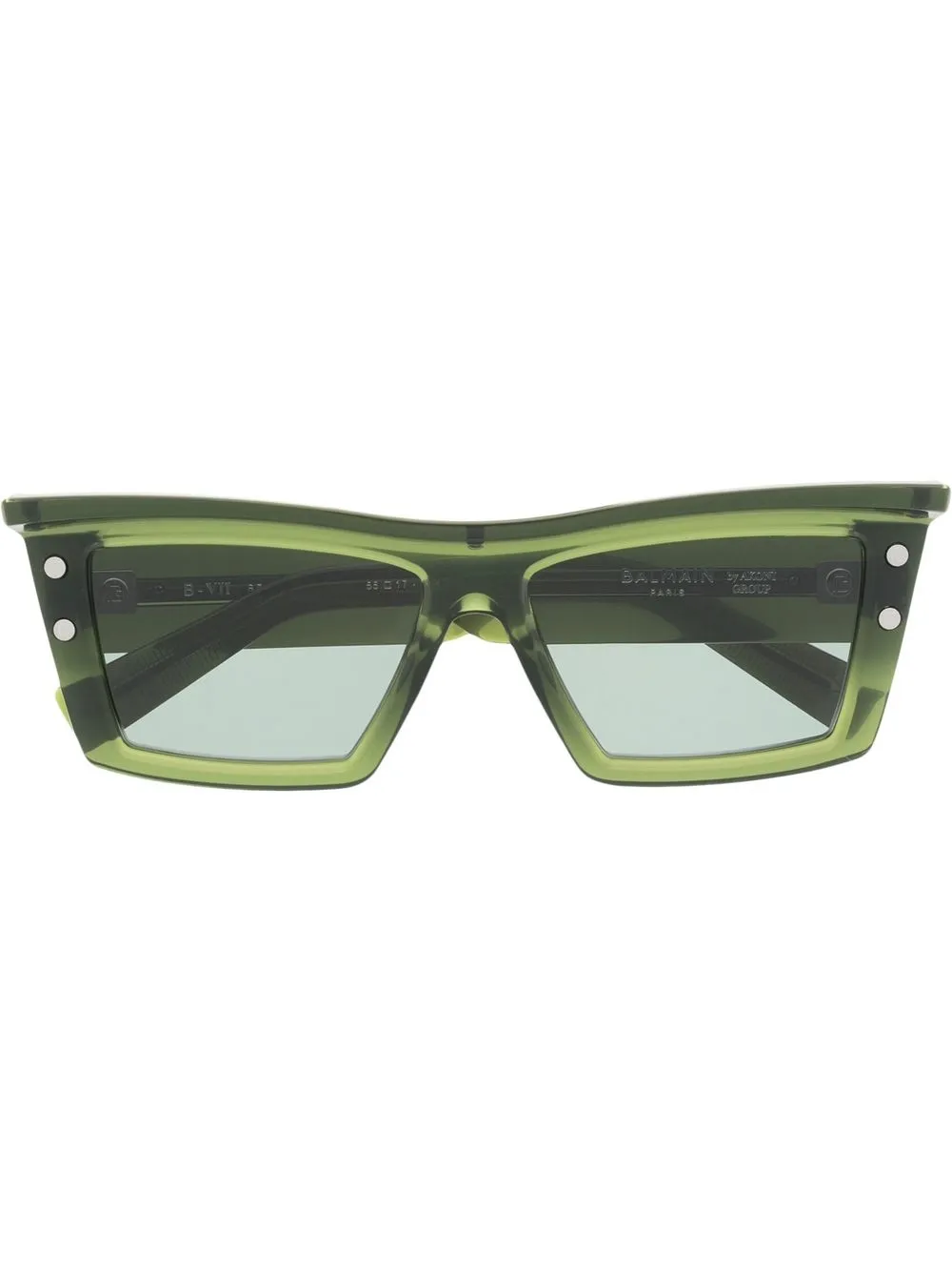 

Солнцезащитные очки в квадратной оправе Balmain Eyewear, зеленый