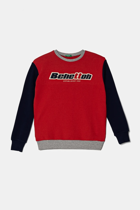 

Детская хлопковая толстовка United Colors Of Benetton, красный