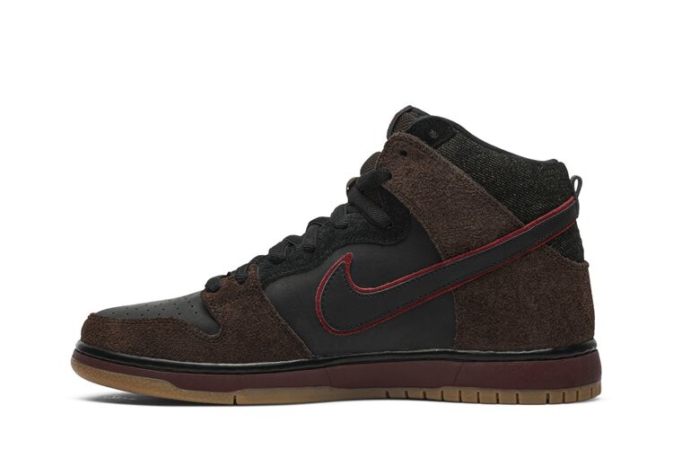Кроссовки Nike Dunk High Premium SB 'Slayer', черный — фото 3