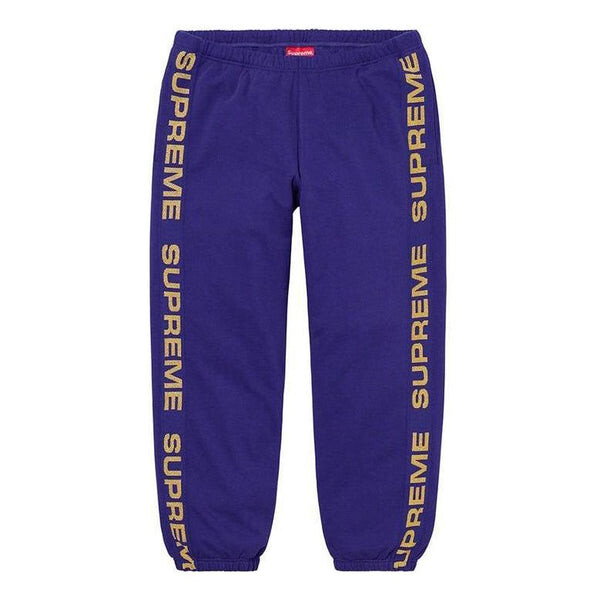 

Брюки metallic rib sweatpants 'purple yellow' Supreme, фиолетовый