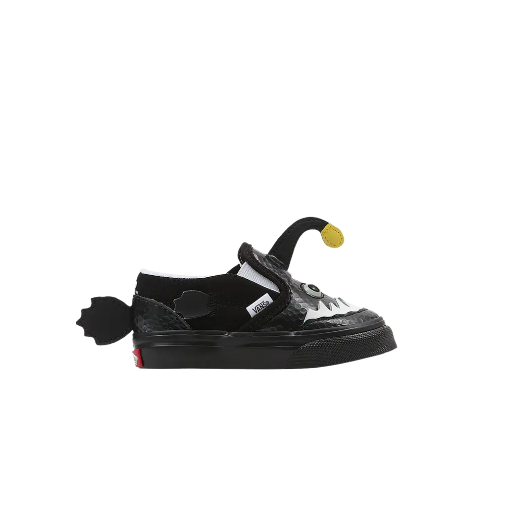 Слипоны V для малышей Vans, черный