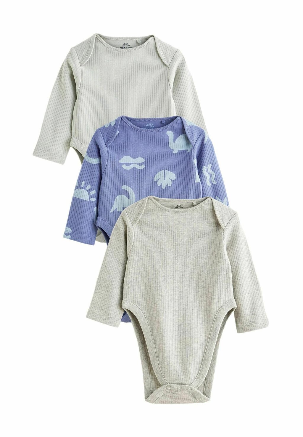 Боди 3 PACK HIP DYSPLASIA LONG SLEEVE, REGULAR FIT Next, синий — фото 2
