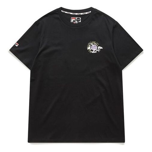

Футболка basketball subject printing short sleeve black Fila Fusion, черный