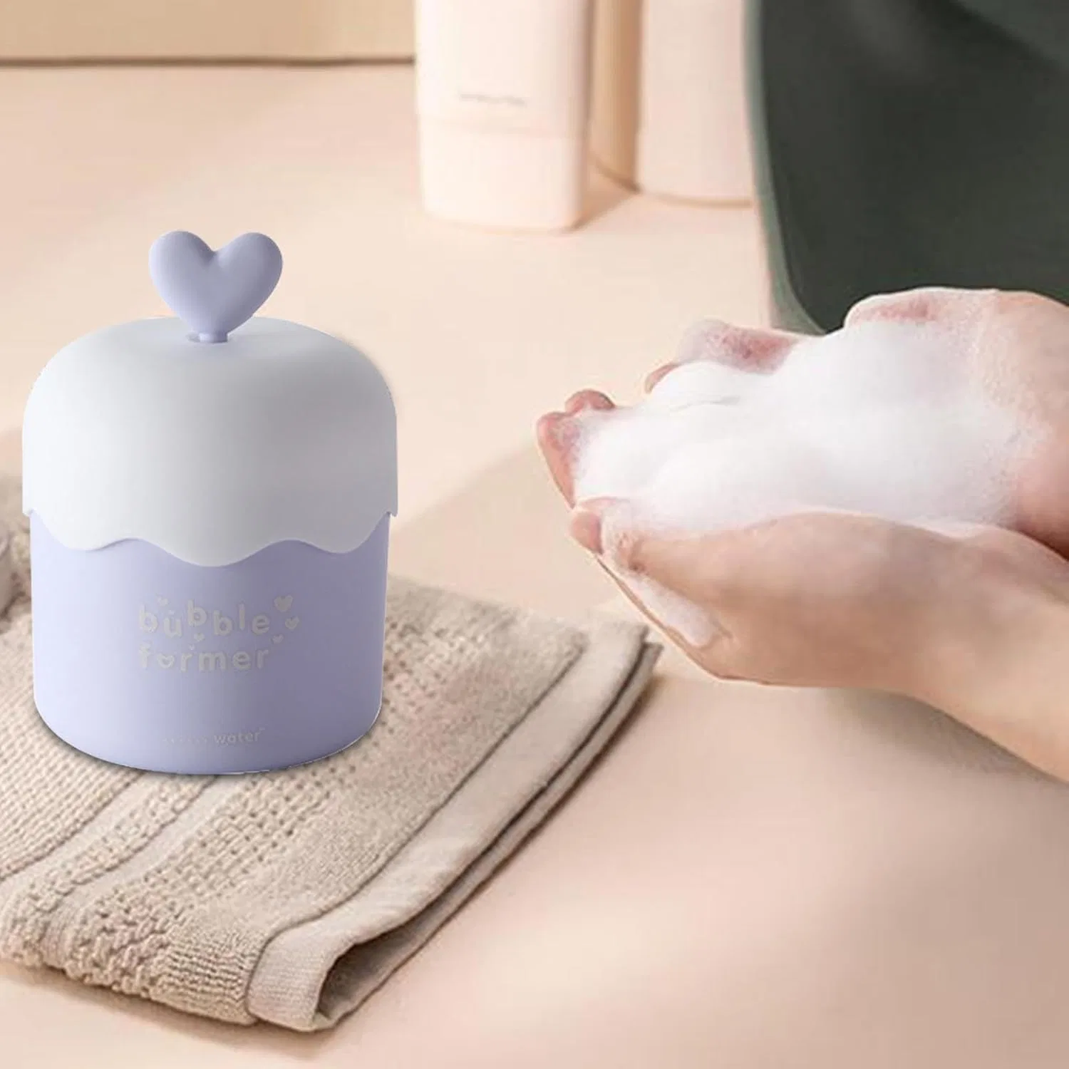 Пенка для умывания Cleanza for Mumeca, портативный вспениватель для лица, мультиколор — фото 2