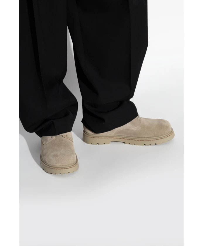 Низкие замшевые туфли на шнуровке Gighwood Birkenstock, серый — фото 2