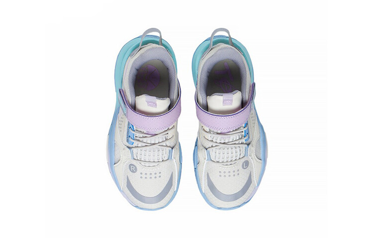 Баскетбольные кроссовки All City 10 Kids PS Low-top Pearl White/Pterosis Violet Lining Young — фото 4