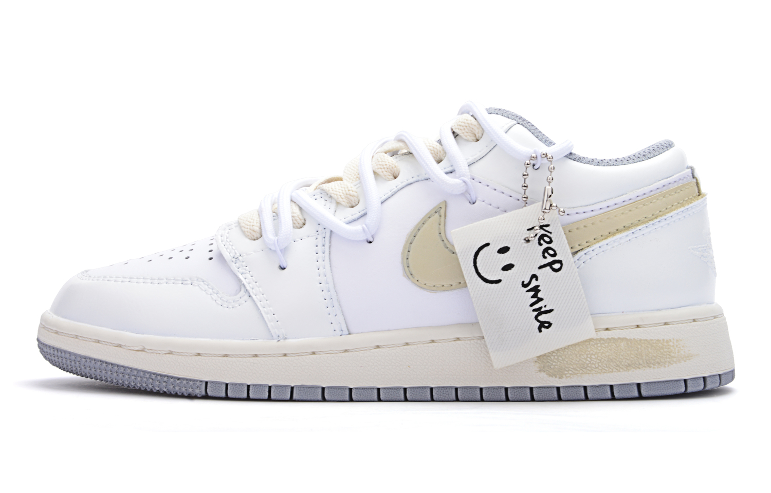 

Детские баскетбольные кроссовки Air 1 Grade School Jordan, белый