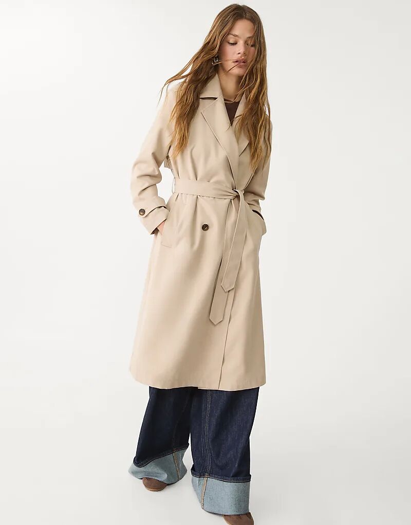 

Длинный тренчкот Stradivarius в камне