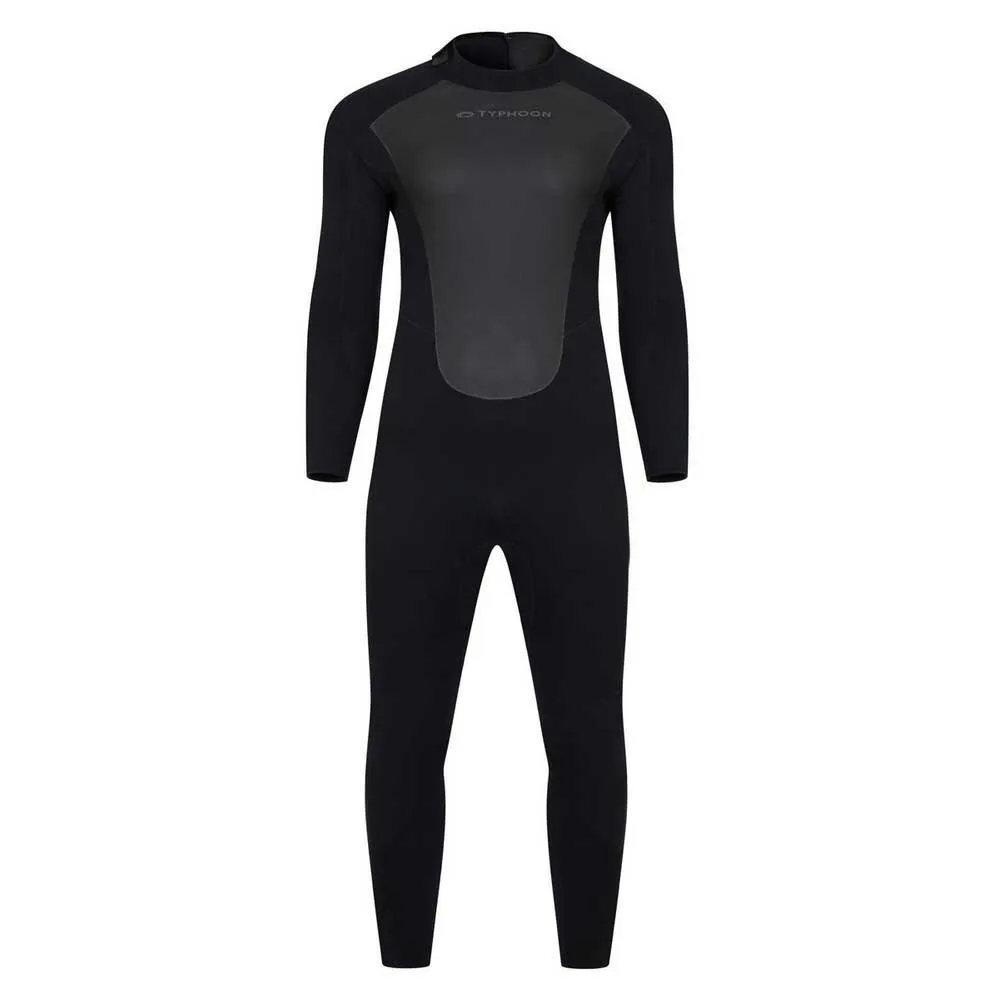 

Неопреновый костюм с длинными рукавами и молнией на спине Typhoon Storm 5 4.3 mm, черный