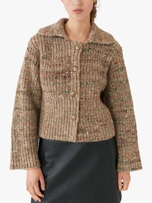 

Роскошный кардиган из шерсти мериноса lola Lovechild 1979, цвет Beige Paella