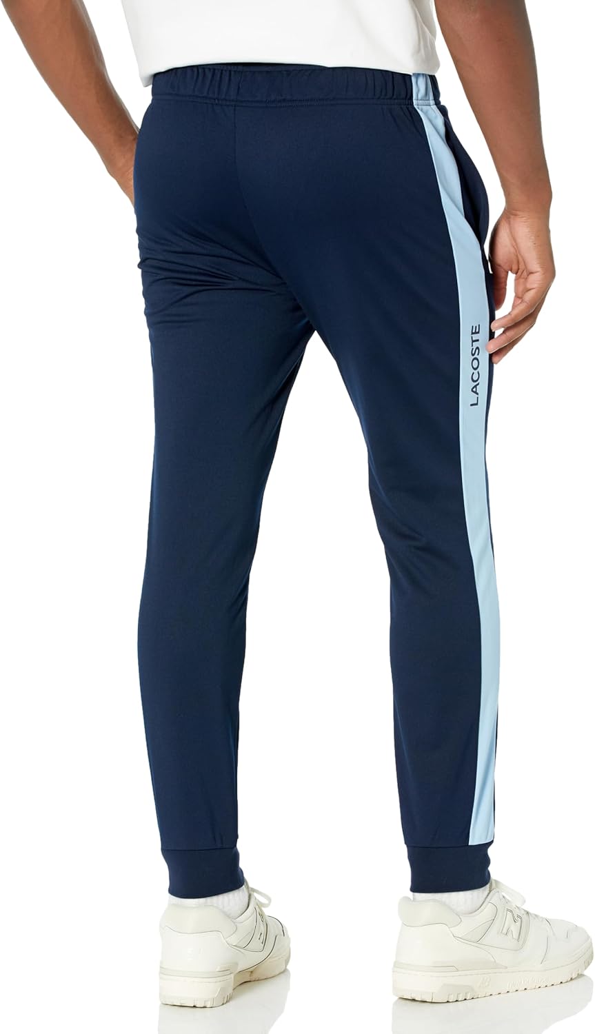 Мужские спортивные теннисные брюки Lacoste Ripstop, Navy Blue/Classic Blue — фото 2