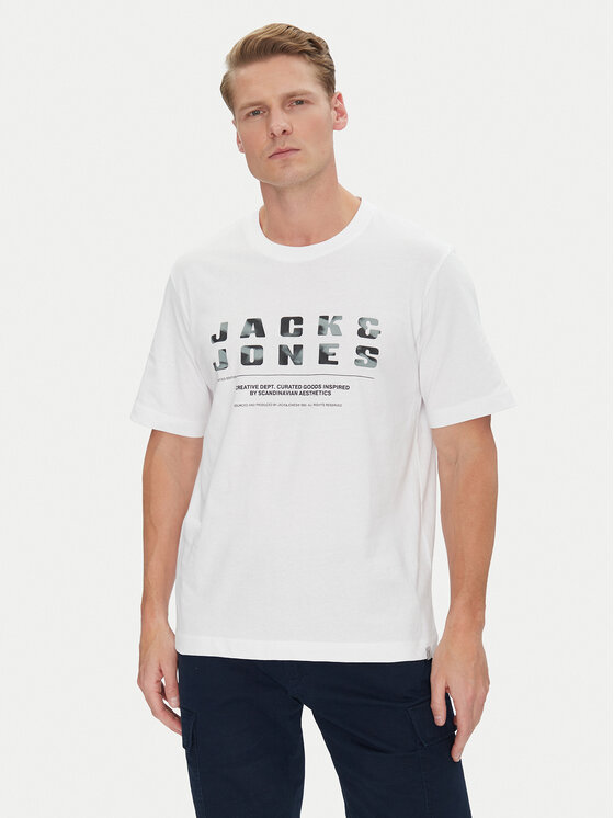 

Футболка свободного кроя Recharge 12274716 Jack&Jones, белый