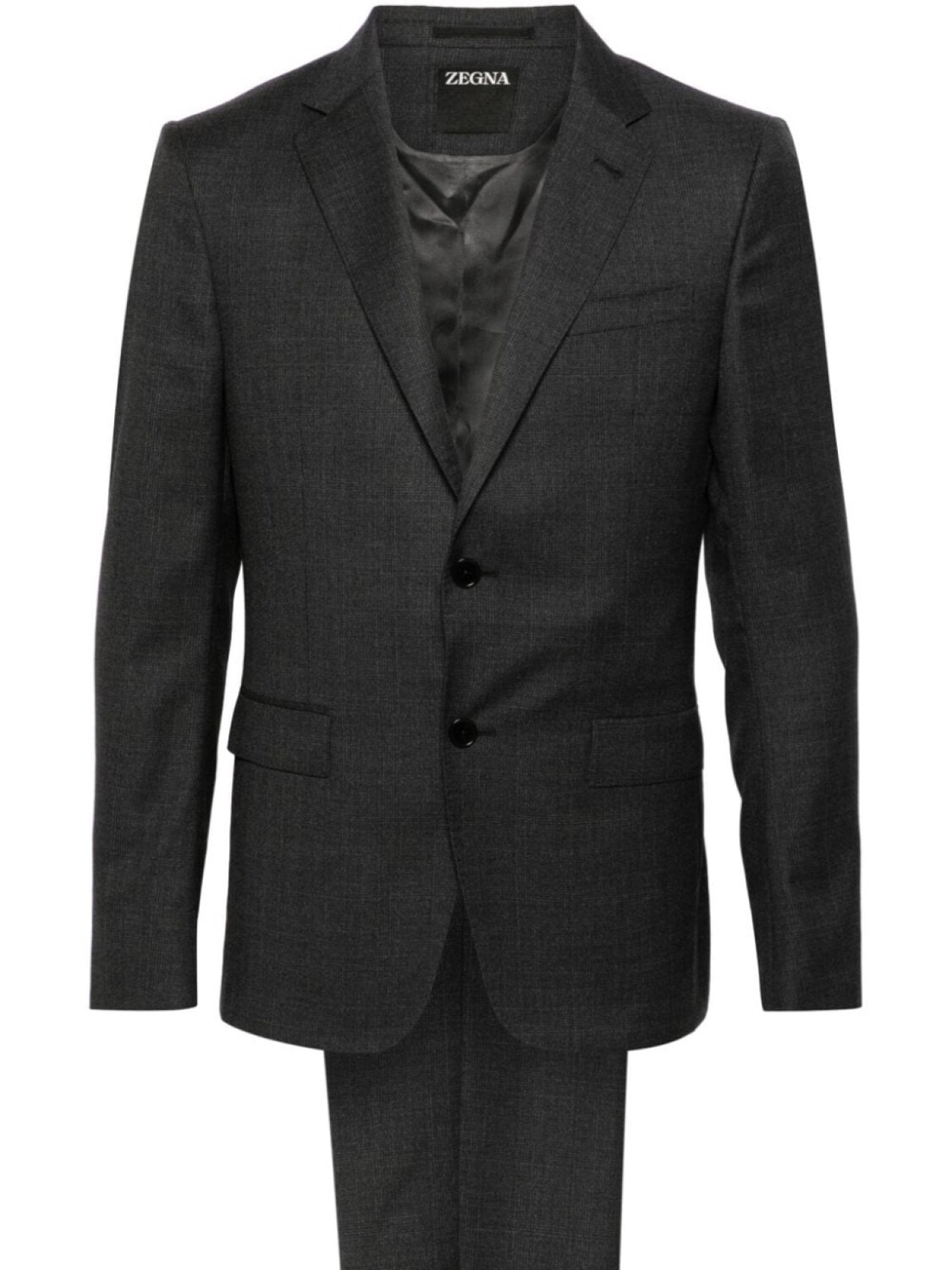 

Zegna костюм в клетку, серый