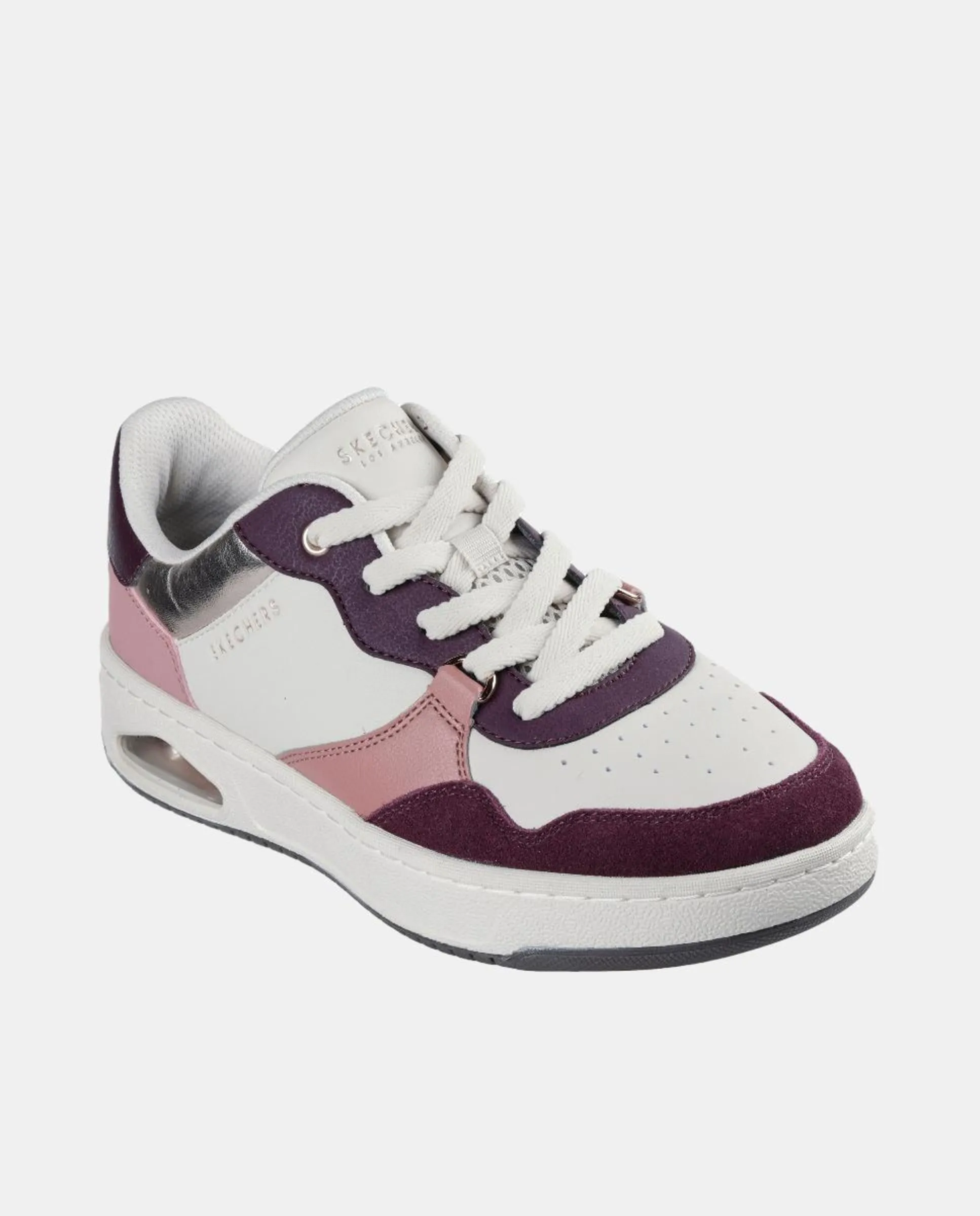 Женские кроссовки из кожи с воздушной камерой Skechers, белый — фото 2