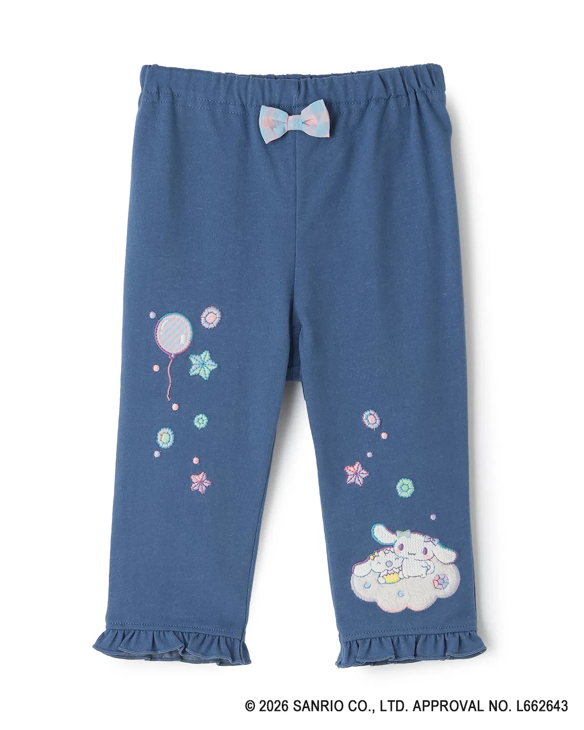 Леггинсы Sanrio с вышивкой Мелоди, Кроми, Корица, синие