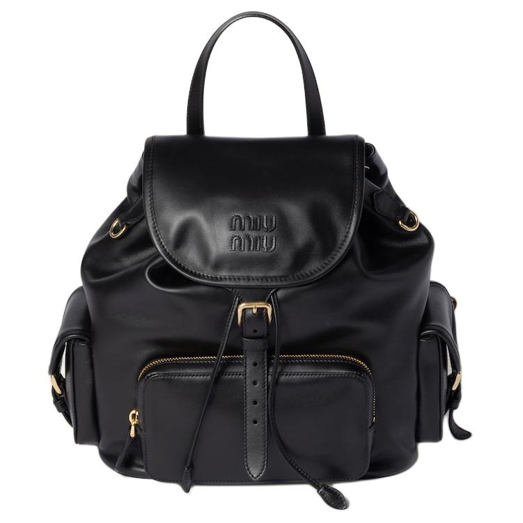 

MIU MIU Женский рюкзак из телячьей кожи черный