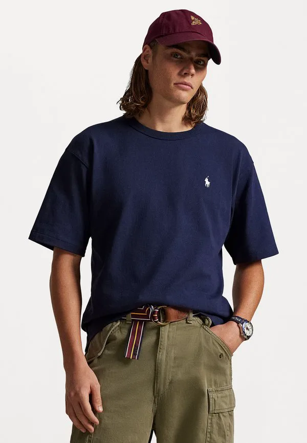 Футболка свободного кроя с логотипом и принтом. Polo Ralph Lauren, Cruise Navy