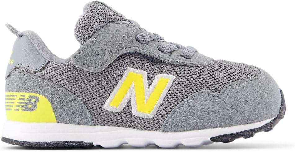 Детские кроссовки New Balance 515 V1 на шнуровке, желтый/серый/ярко-желтый — фото 2
