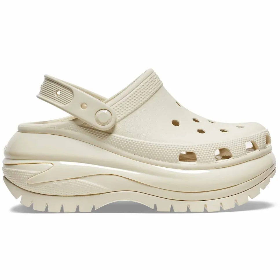 Женские сабо Classic Mega Crush Crocs, бежевый