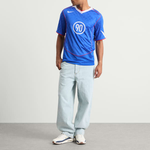 Футбольная майка T90 Nike, game royal, белый & sport красный — фото 4