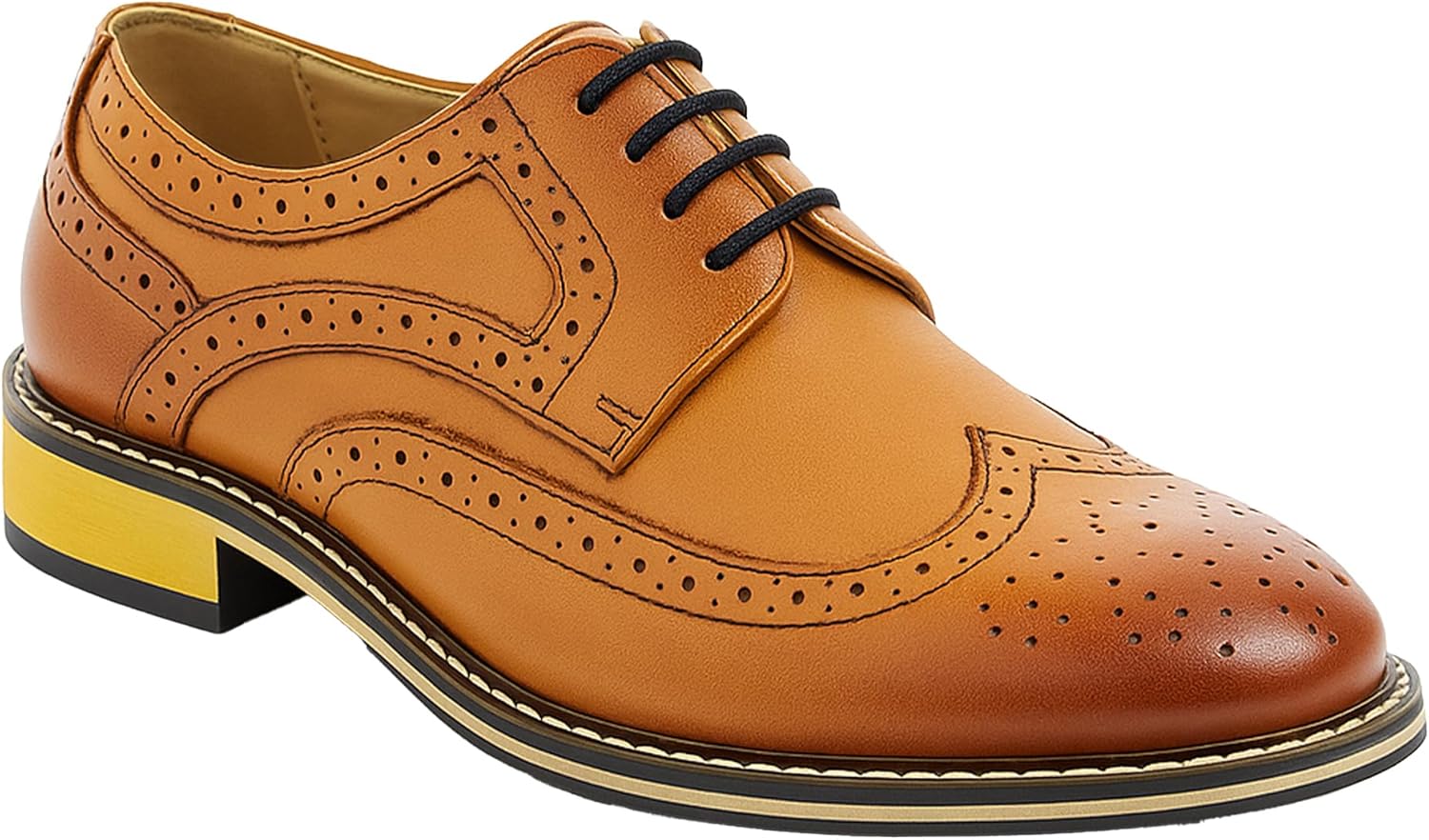 

Мужские и детские туфли на шнуровке броги для отца и сына, официальная обувь Sirri, коричневый