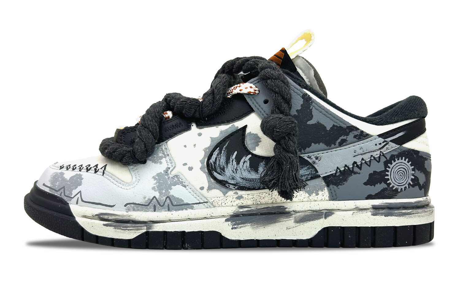

Air Dunk Jumbo Скейтборд Кроссовки Мужские Низкие Белый/Серый Nike