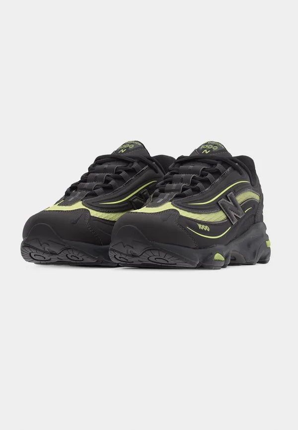 Кроссовки унисекс m1000 New Balance, Black Metallic/Dry Lime — фото 3