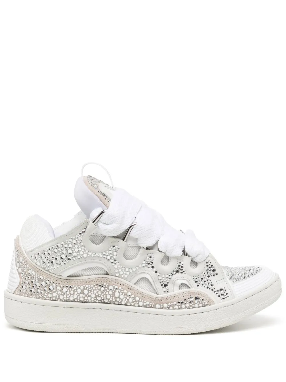 

Кроссовки Curb со стразами Lanvin, белый