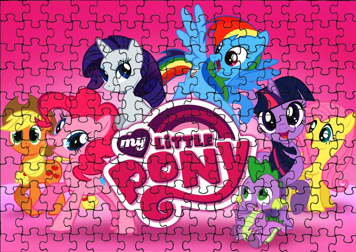 

Пазл 96 деталей: My Little Pony + Сумка с принтом bez marki