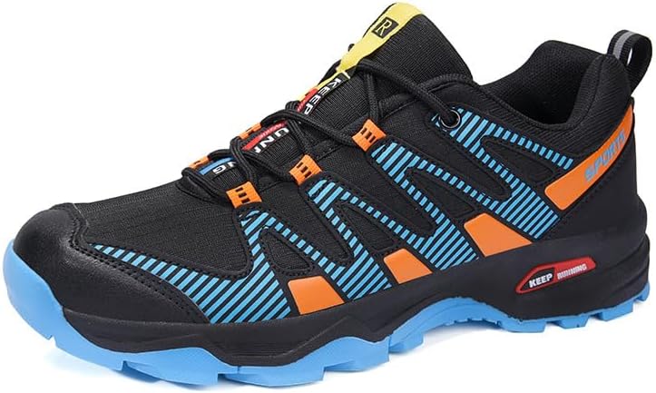 

Мужские походные кроссовки для улицы, трейлраннинга, дышащие легкие кроссовки для треккинга, прогулок, велоспорта, бега и повседневной носки Qacksv, оранжевый