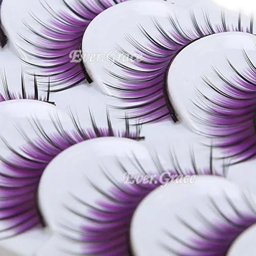 Накладные ресницы с перьями Purple ICYCHEER 1 пара