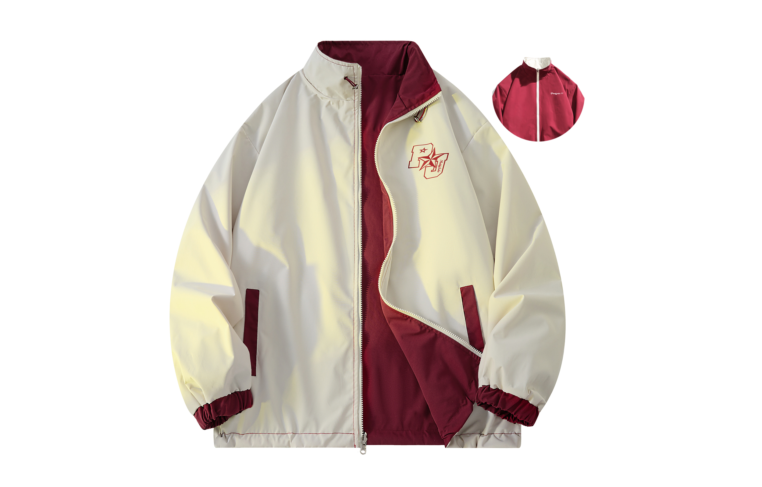 

Куртка унисекс с наполнителем Paddy Julia, Red (Raglan Striped)
