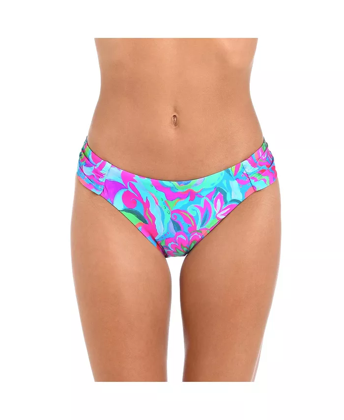 

Женские плавки Swim Swirltopia с боковой сборкой в стиле хипстер Sunshine 79, мультиколор